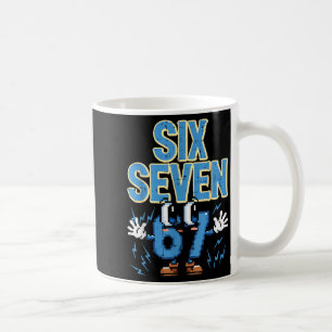Six Seven 67 Eyes Funny 6 7 Meme Gen Alpha Boys Gi Coffee Mug