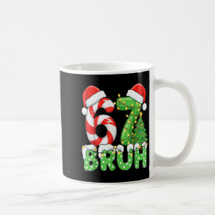 Six Seven 67 Funny Santa Bruh Christmas Meme Coffee Mug