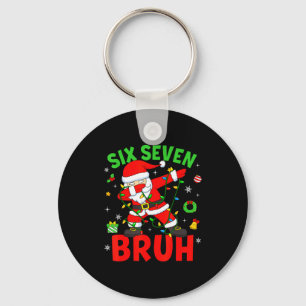 Six Seven 67 Gen Z Alpha Meme Bruh Christmas Dabbi Keychain