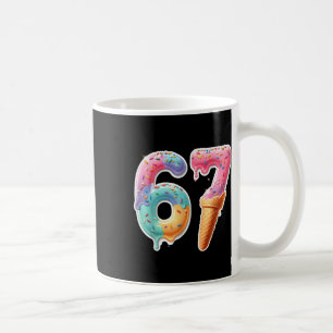 Six Seven 67 Ice Cream Drip Sports Cool Meme Funny Coffee Mug