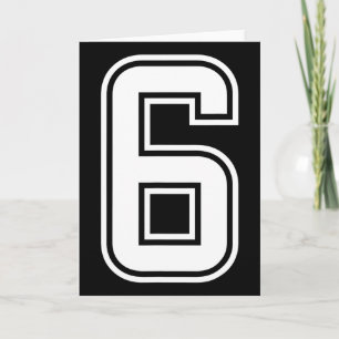 Six Seven 67 Matching Number 7 Halloween Birthday Card
