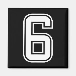 Six Seven 67 Matching Number 7 Halloween Birthday Magnet