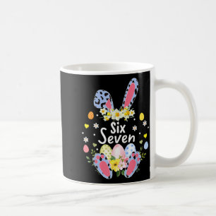 Six seven 67 meme 6 7 bunny leopard kids funny coffee mug
