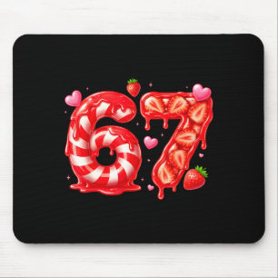 Six Seven 67 Meme 6 7 Valentines Day Heart Men Wom Mouse Pad