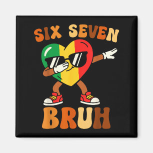 Six seven 67 meme black history month melanin magnet