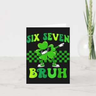 Six seven 67 meme cool st patrick's day boys girls card