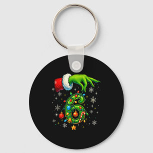 Six Seven 67 Meme Funny Christmas Couple Matching Keychain