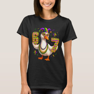 Six Seven 67 Meme Goose With Jester Hat & Bead T-Shirt