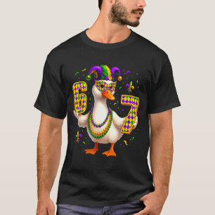 Six Seven 67 Meme Goose With Jester Hat & Bead T-Shirt