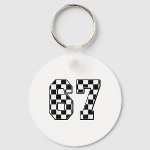 Six Seven 67 Meme Number 67  Keychain