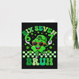 Six seven 67 meme st patricks day for boys girls card