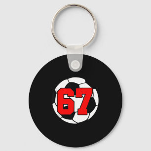 Six Seven 67 Soccer 6 7 Funny Meme 6-7 Gen Alpha S Keychain