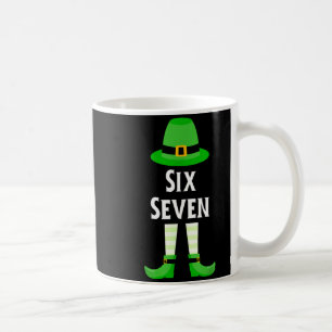 Six Seven 67 St Patricks Day Kids Funny Leprechaun Coffee Mug