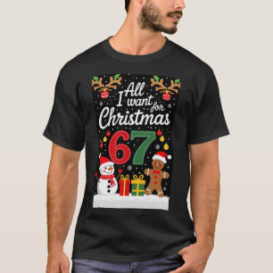 Six Seven 6 7 Christmas Tee Funny Meme Holiday