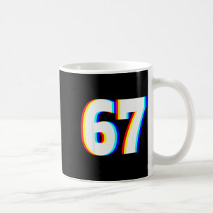Six Seven 6 7 Edm Optical Illusion Coffee Mug