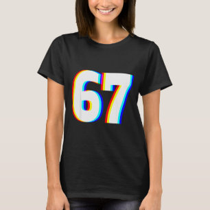 Six Seven 6 7 Edm Optical Illusion  T-Shirt