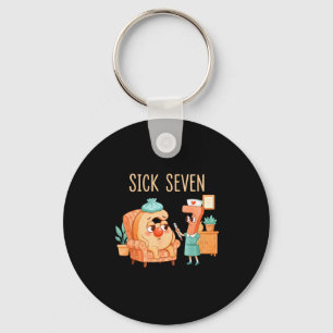 Six Seven 6 7 Funny 67 Gen Alpha Slang 6-7 Meme Nu Keychain