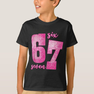 Six Seven 6 7 Funny 67 Gen Alpha Slang 6-7 Meme Va T-Shirt