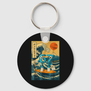 Six Seven 6-7 Japanese Great Wave Off Kanagawa 67  Keychain