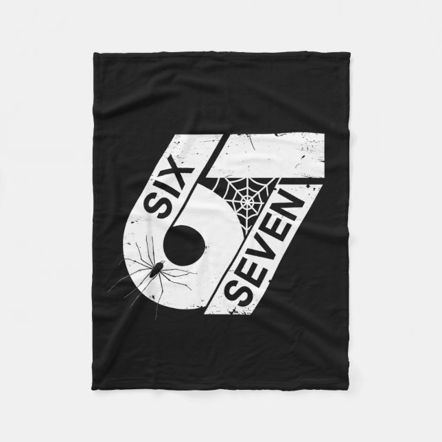 Six Seven 6 7 Meme 6 7 Halloween Costume  Fleece Blanket (Front)