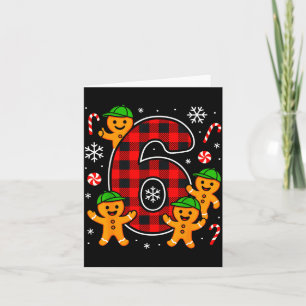 Six Seven 6 7 Meme Christmas Matching Couple Boy G Card