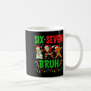 Six Seven 6 7 Meme Dabbing Santa Gingerbread Chris Coffee Mug
