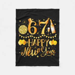 Six Seven 6 7 Meme Funny Happy New Year 67 2026 Fleece Blanket