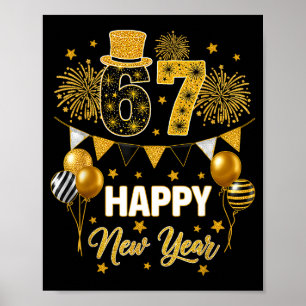 Six Seven 6 7 Meme Funny Happy New Year 67 2026  Poster