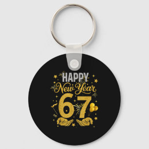Six Seven 6 7 Meme Funny Happy New Year 67 Men Wom Keychain