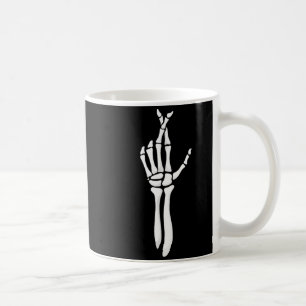 Six Seven 6 7 Meme Funny Skeleton Hands Sign Let's Coffee Mug