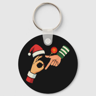 Six Seven 6 7 Meme Gen Alpha Slang 67 Christmas Me Keychain