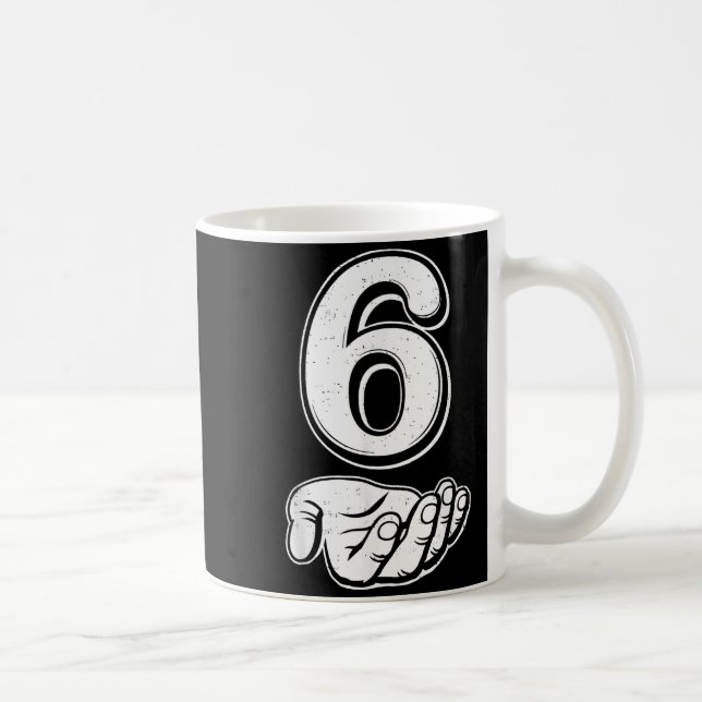 Six Seven 6 7 Meme Gen Alpha Slang 6 7 Hands Coupl Coffee Mug (Right)