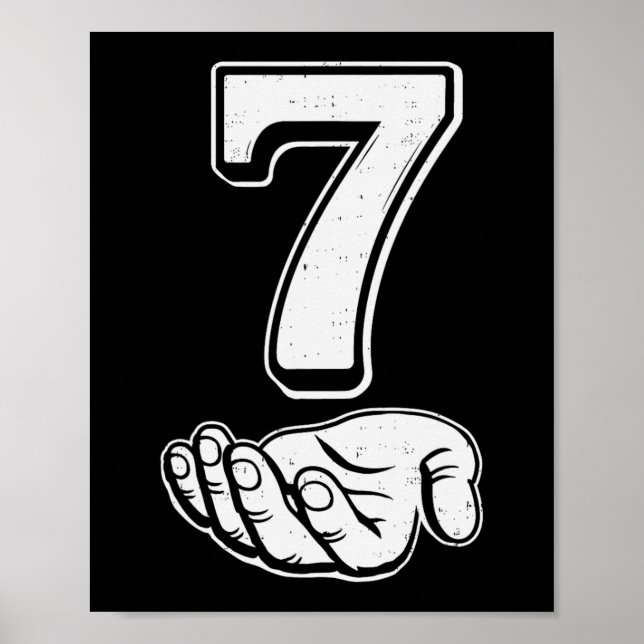 Six Seven 6 7 Meme Gen Alpha Slang 6 7 Hands Coupl Poster (Front)