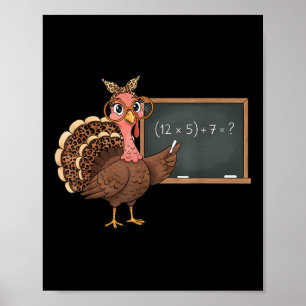 Six Seven 6 7 Meme Number 67 Turkey Thanksgiving T Poster