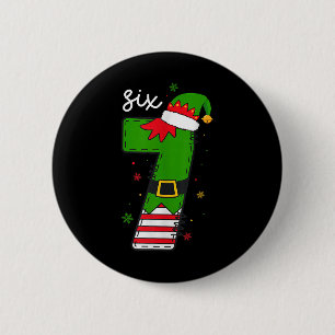 Six Seven 6 7 Meme Santa Christmas Xmas Number 67 2 Inch Round Button