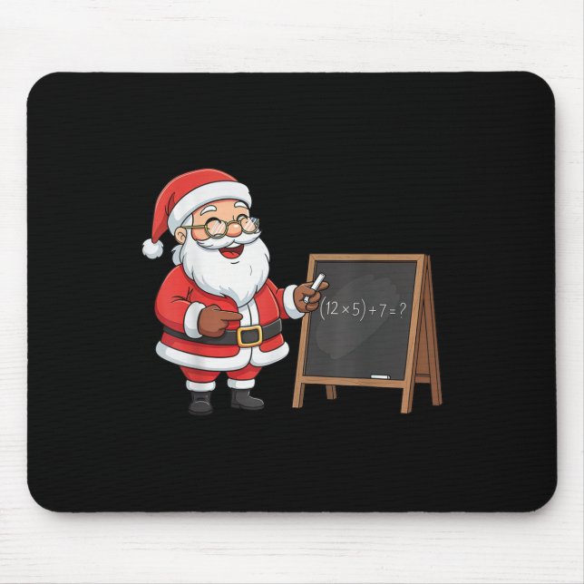 Six Seven 6 7 Meme Santa Christmas Xmas Teacher Nu Mouse Pad (Front)
