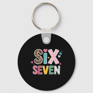 Six Seven 6 7 Meme Teacher _1 Keychain