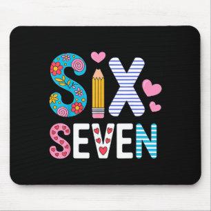Six Seven 6 7 Meme Teacher  Mouse Pad