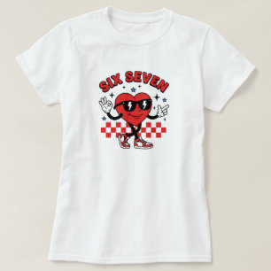 Six Seven 6 7 Valentines Day, Six Seven Heart  T-Shirt