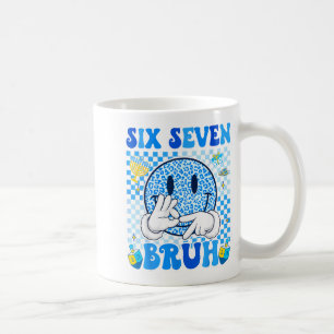 Six Seven Bruh 67 Meme Hanukkah Lights Jewi-shirt Coffee Mug