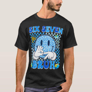 Six Seven Bruh 67 Meme Hanukkah Lights Jewi-shirt  T-Shirt