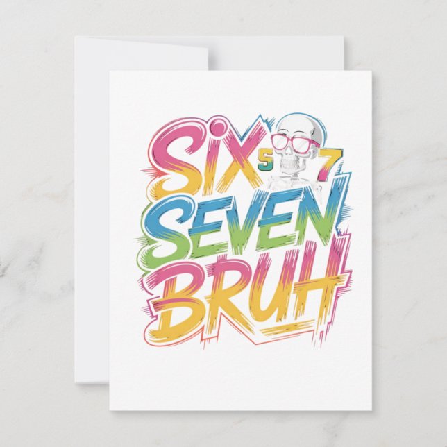 six seven bruh card (Front)