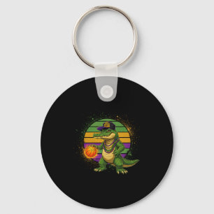 Six Seven Bruh Mardi Gras Basketball Funny 67 Meme Keychain