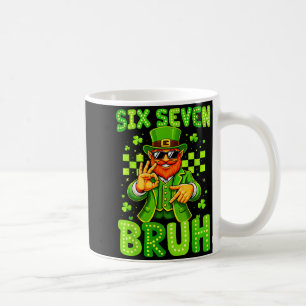 Six seven bruh st patricks day 6 7 meme 67 kids coffee mug