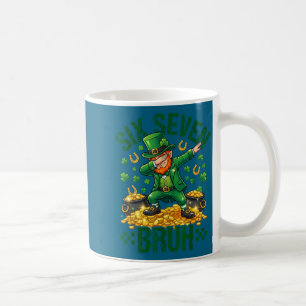 Six seven bruh st patrick's day shamrocks 67 coffee mug