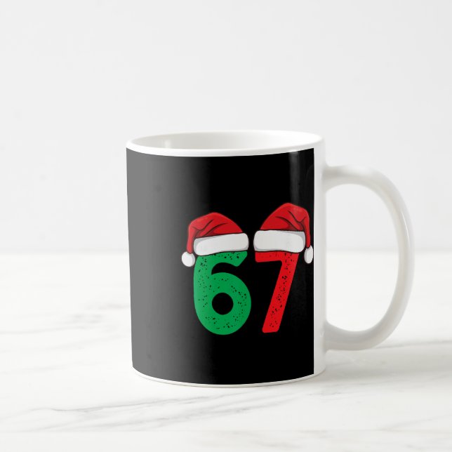 Six Seven Christmas 6 7 Meme Funny Christmas  Coffee Mug (Right)