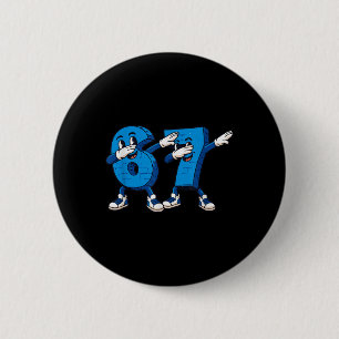 Six Seven Dabbing Cool Meme 67 Funny Dab Number  2 Inch Round Button