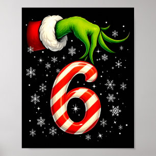 Six Seven Funny Christmas Couple Matching Meme Poster