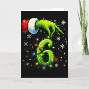 Six Seven Funny Christmas Meme Couple Matching Card
