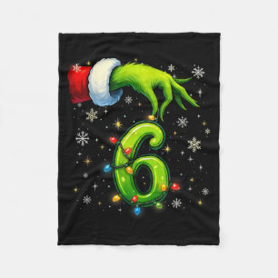 Six Seven Funny Christmas Meme Couple Matching Fleece Blanket